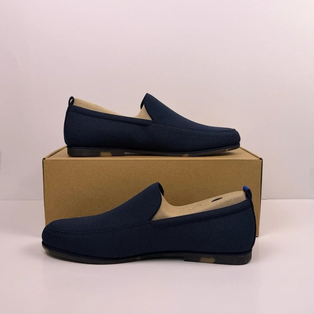Rothy's The Ravello Loafer Men's Size 11.5 Navy 123-001 Pre Owned